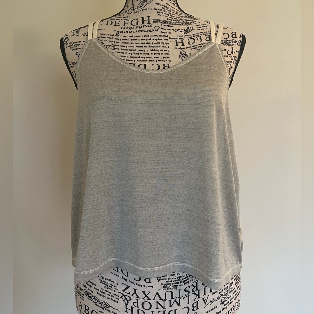 Puma strappy sheer workout top